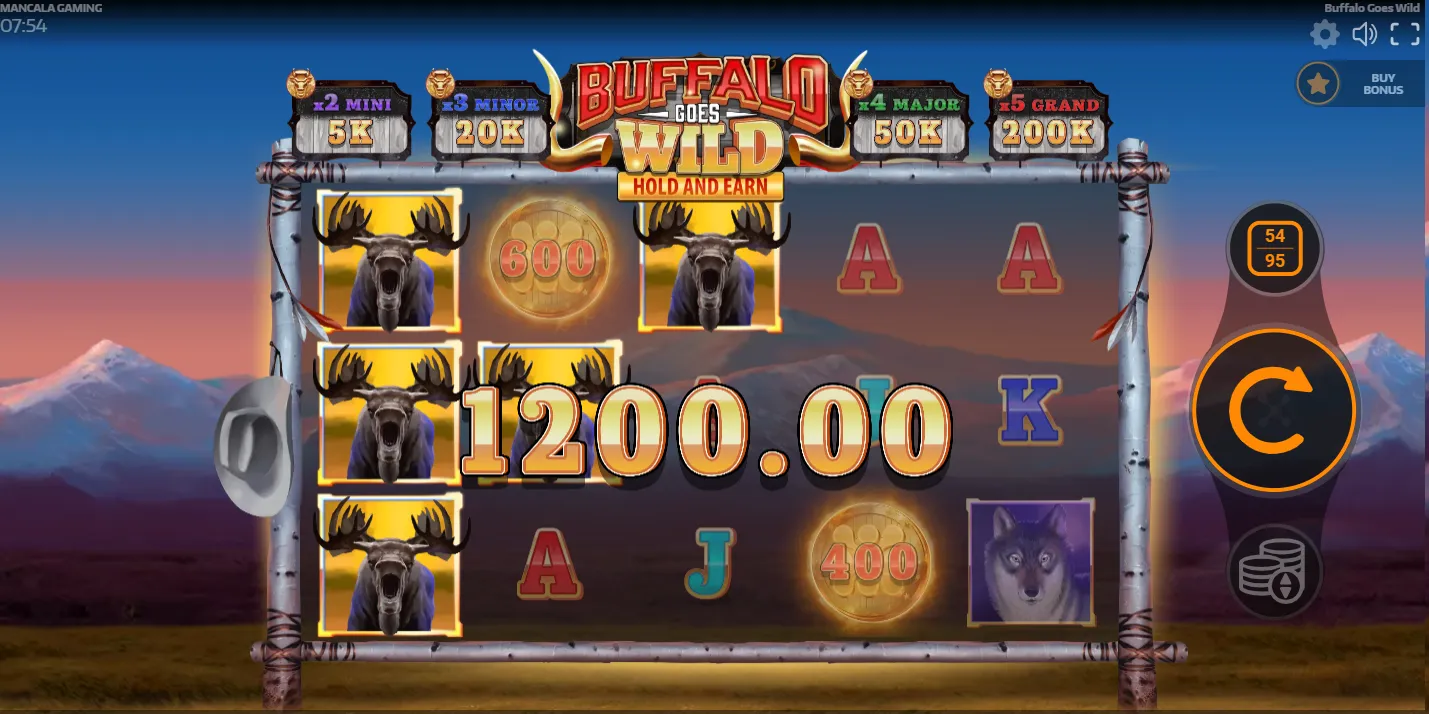 Buffalo Goes Wild Slot Win