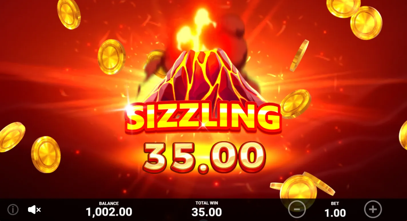 coin volcano slot win