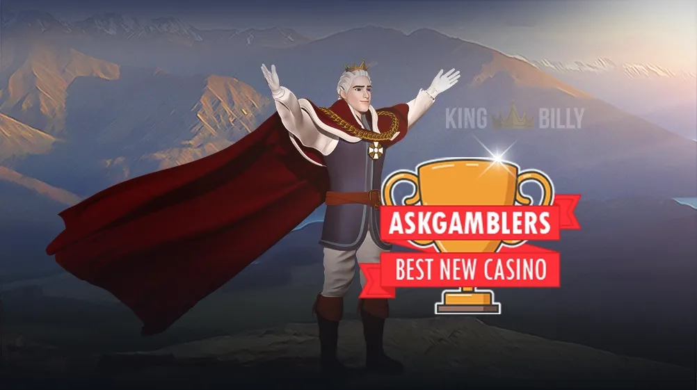 A proud moment for us! King Billy Casino was crowned the "Best New Casino of 2017" at the prestigious AskGamblers Awards!