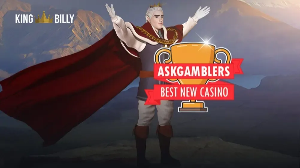 A proud moment for us! King Billy Casino was crowned the "Best New Casino of 2017" at the prestigious AskGamblers Awards!